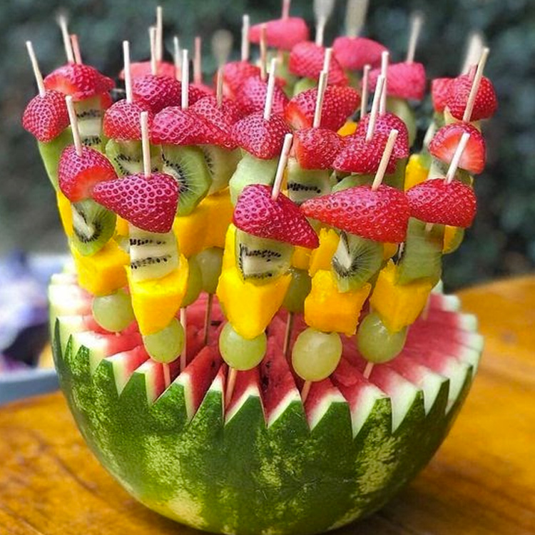 arranjos de frutas para eventos