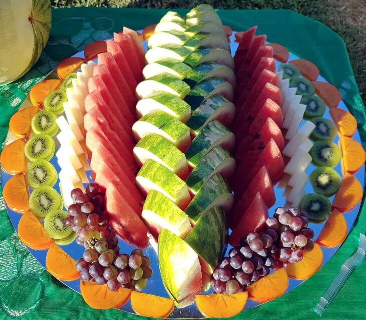 arranjos de frutas para eventos