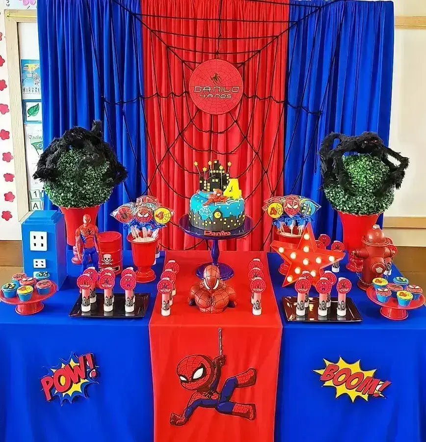 festa homem aranha DIY