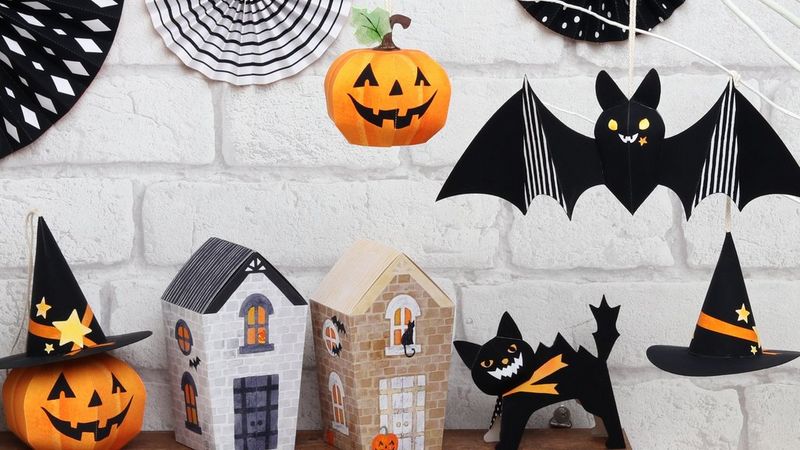 decoração halloween barata