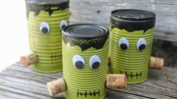 ideias criativas halloween materiais reciclados
