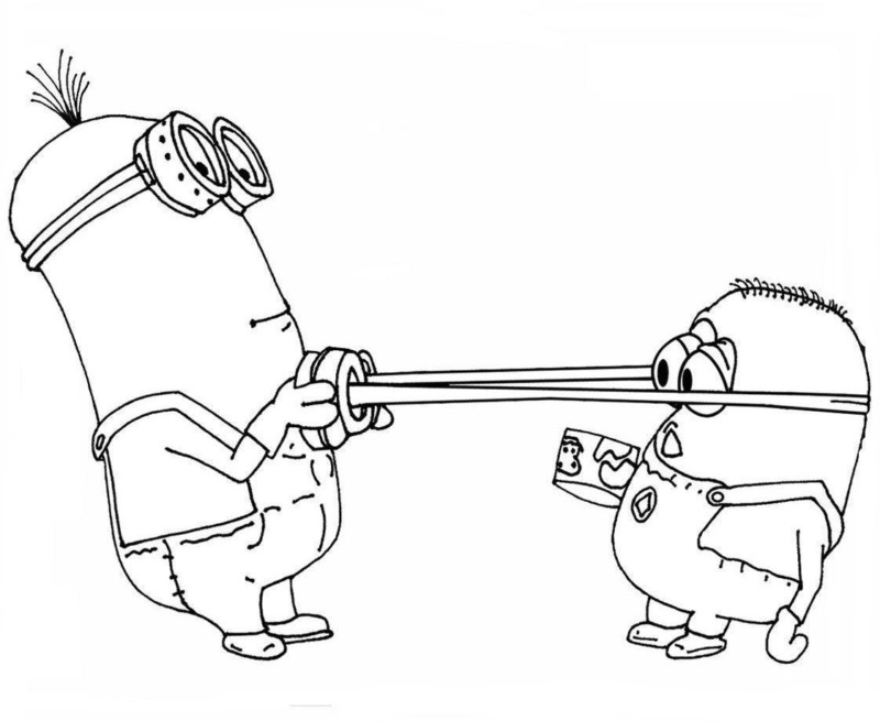 minions roxos para colorir