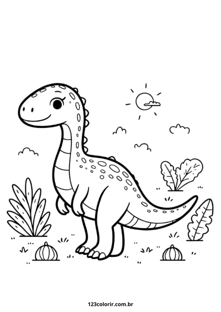 desenhos de dinossauros para pintar