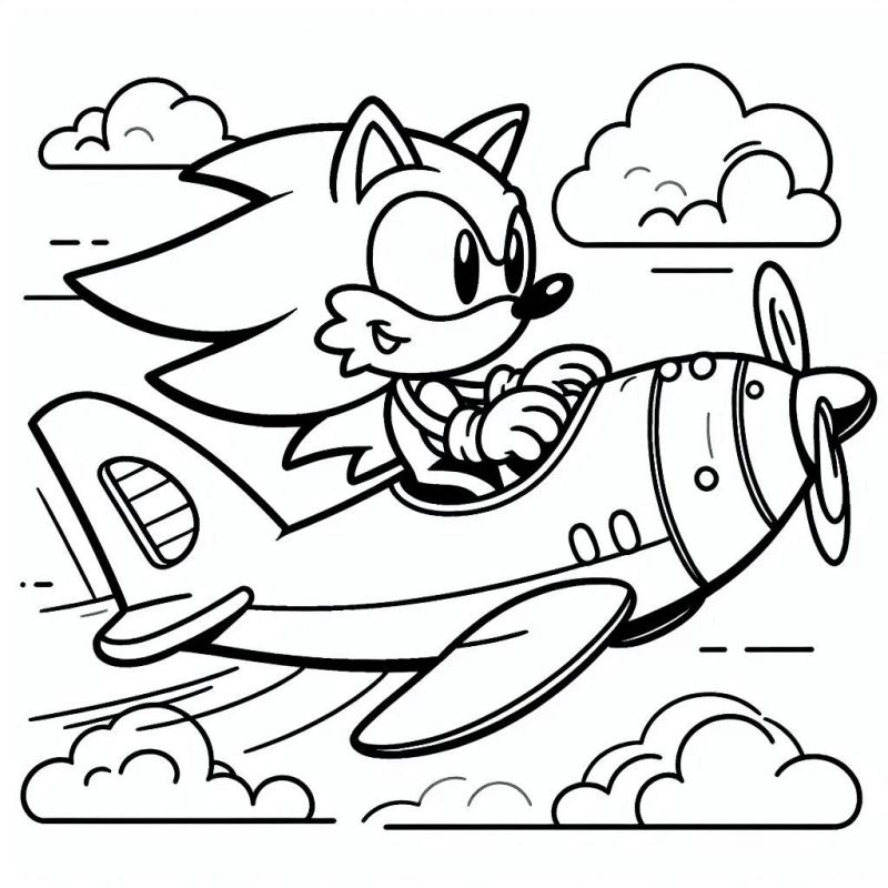como colorir o sonic