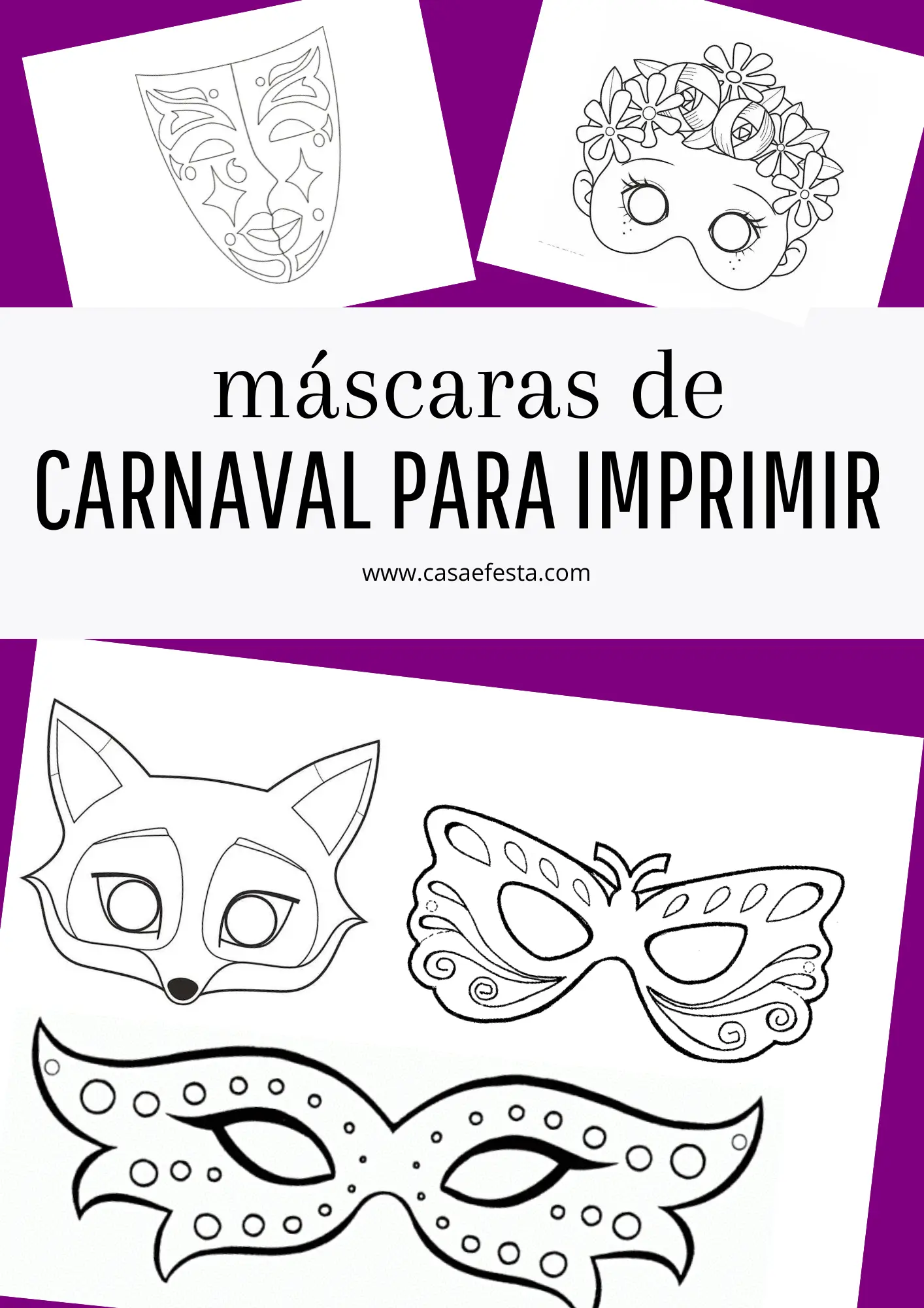 desenhar máscara veneziana carnaval