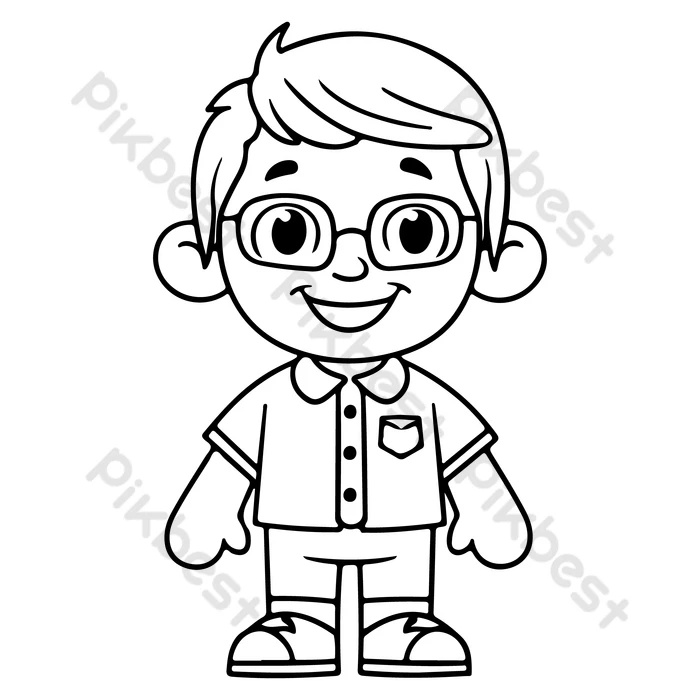 ilustrações masculinas para imprimir e colorir