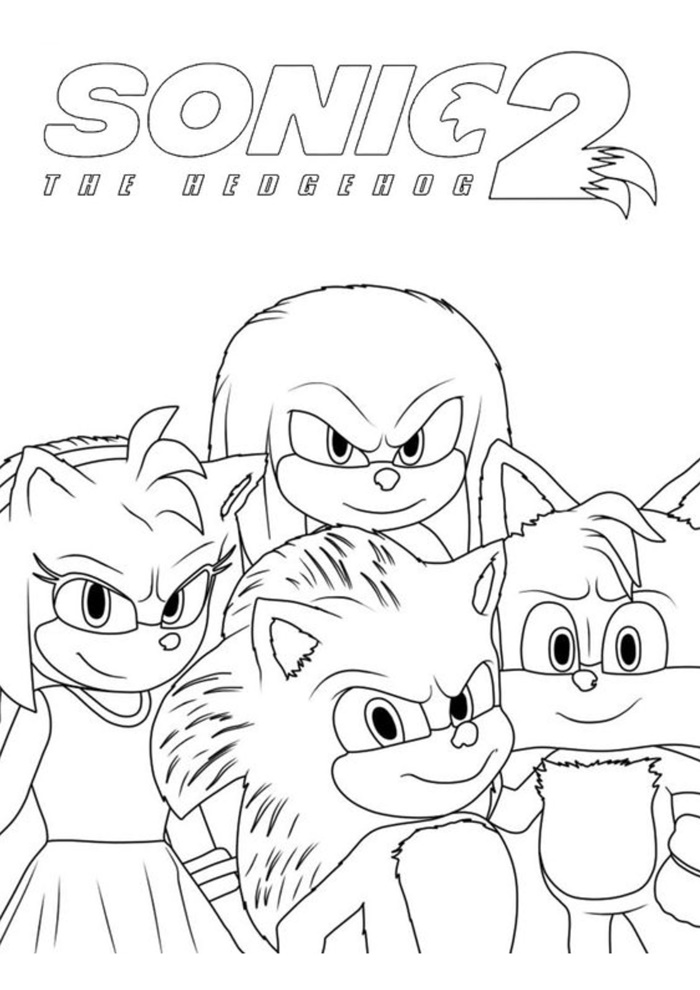 sonic para imprimir e pintar