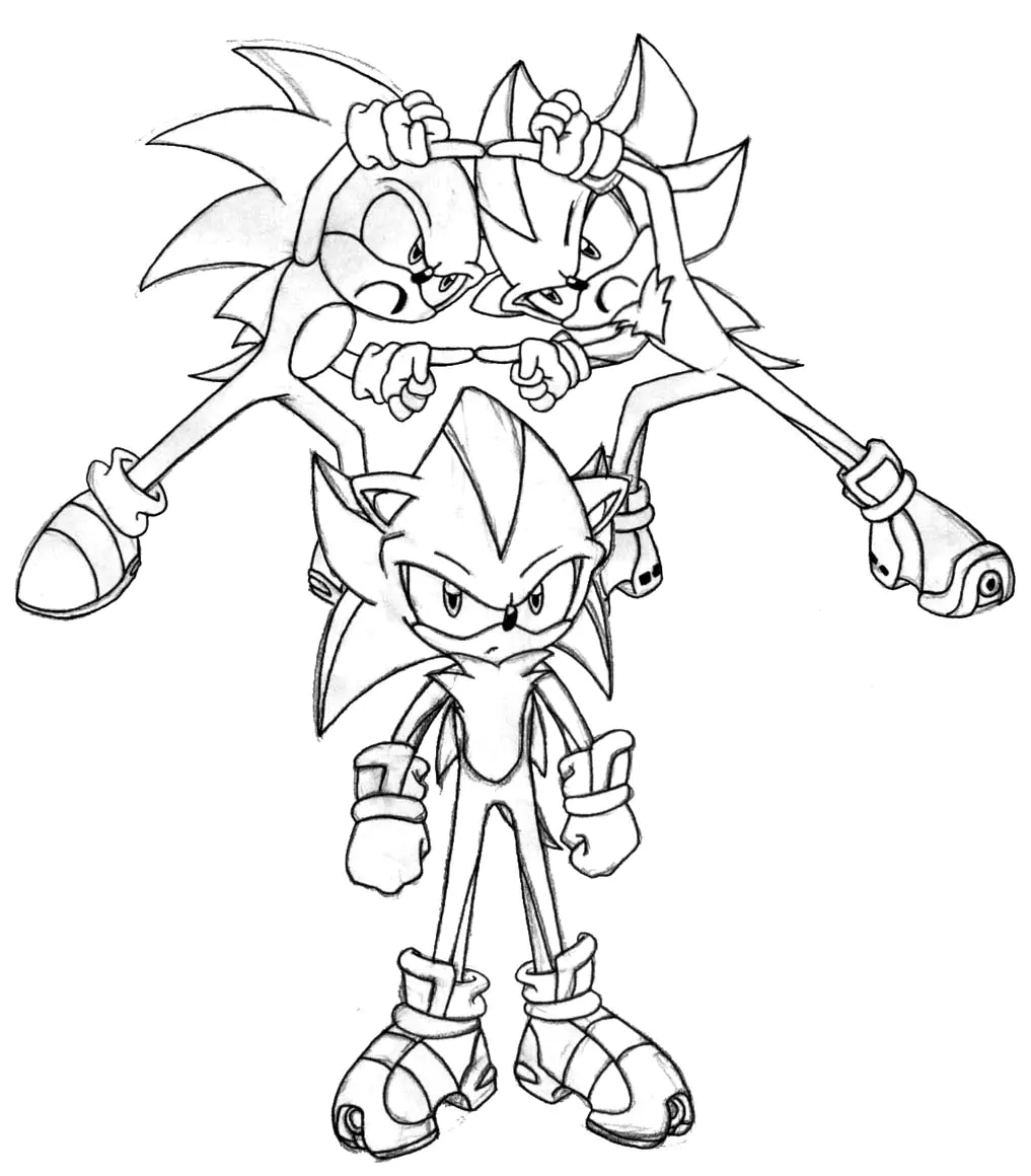atividade de colorir sonic