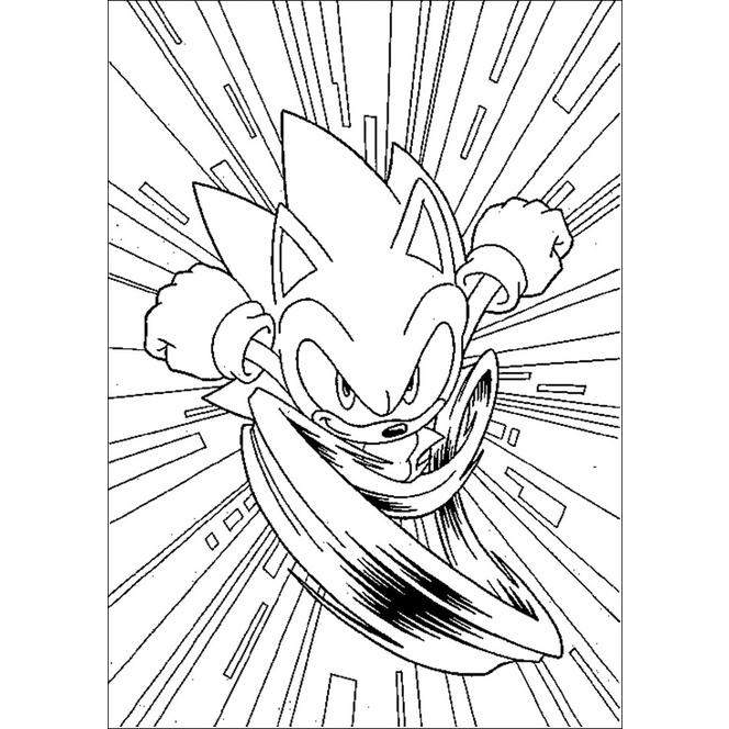 personagens do Sonic para colorir