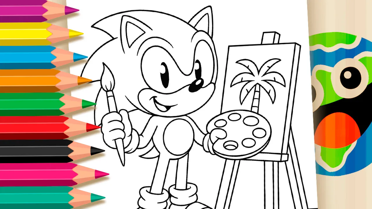 desenhos do Sonic para pintar