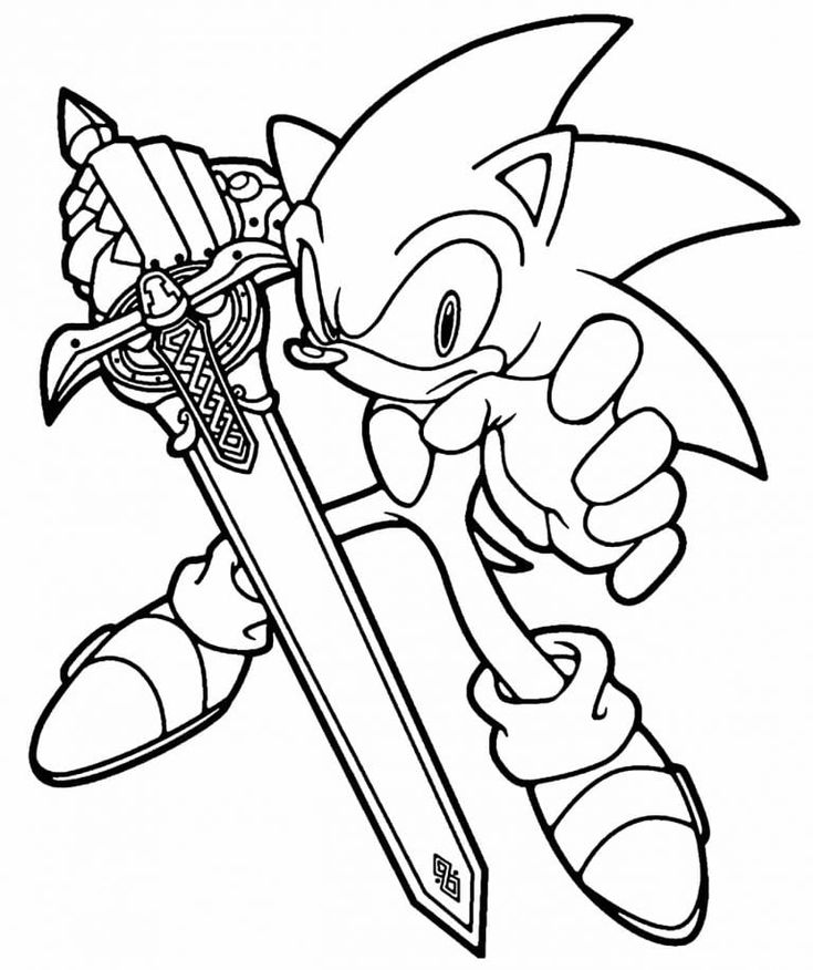 livro de colorir Sonic