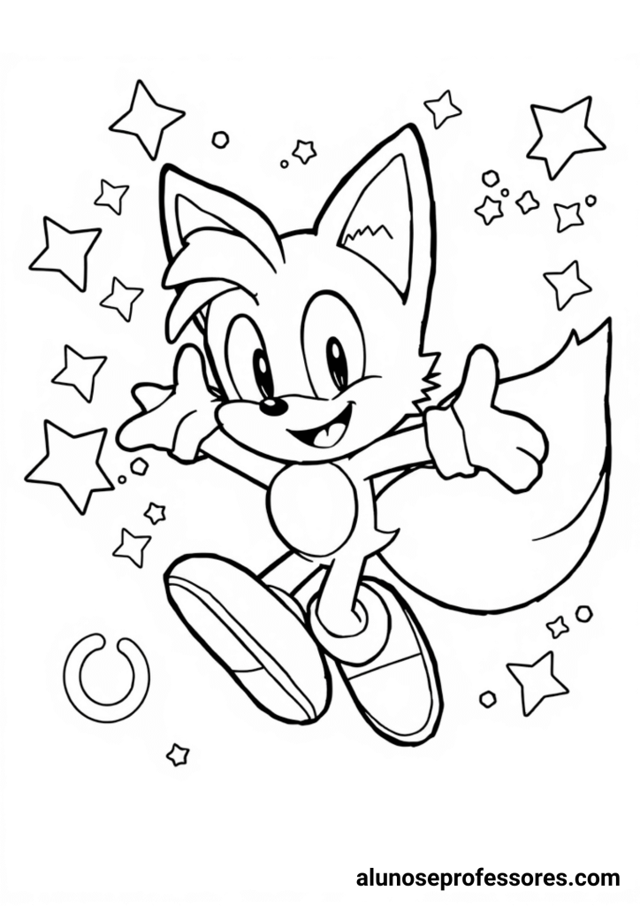 tails para colorir