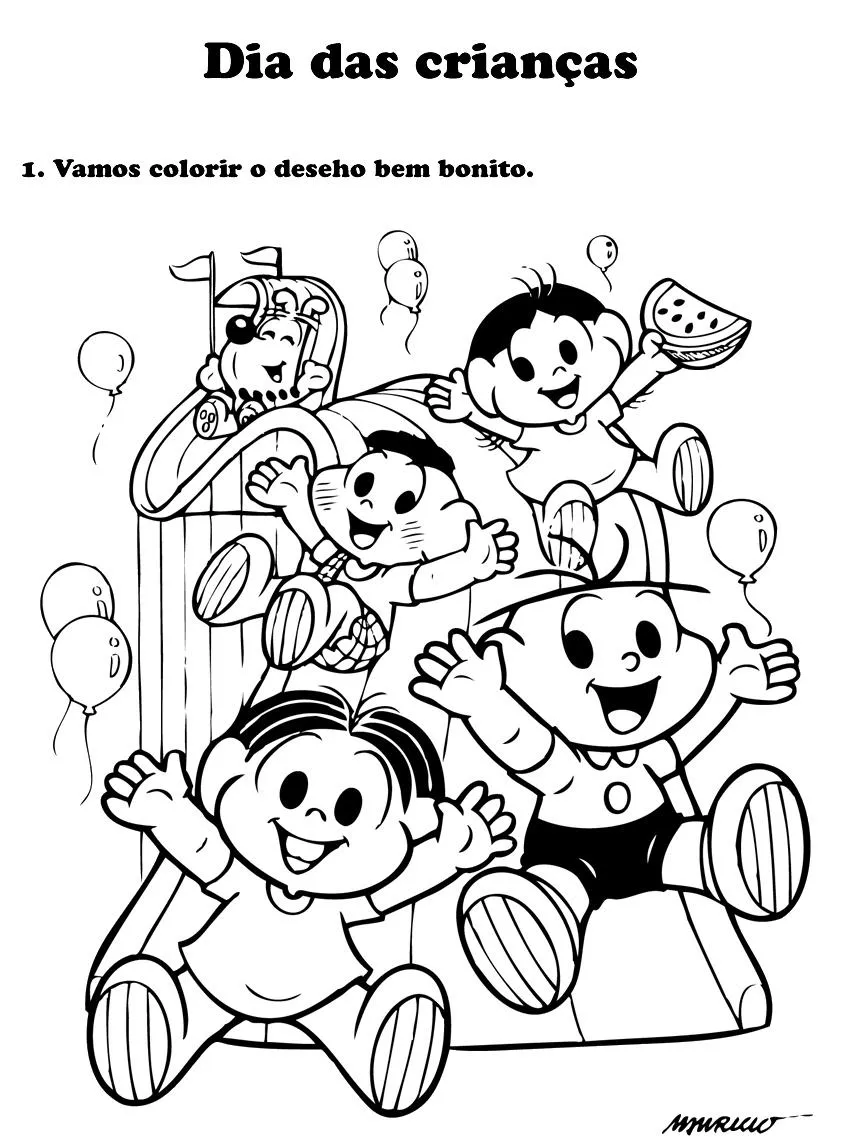 desenhos da monica para pintar