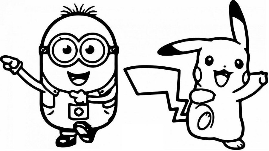 desenhos do bob, kevin, stuart para imprimir