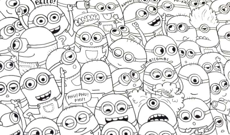 minions para imprimir e pintar