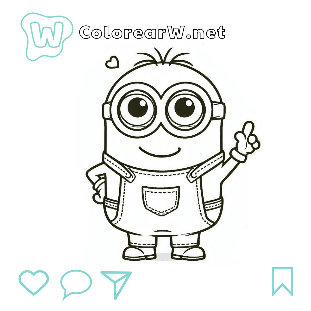 desenhos do bob, kevin, stuart para imprimir
