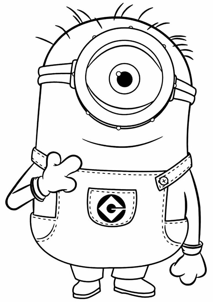 personagens minions para colorir