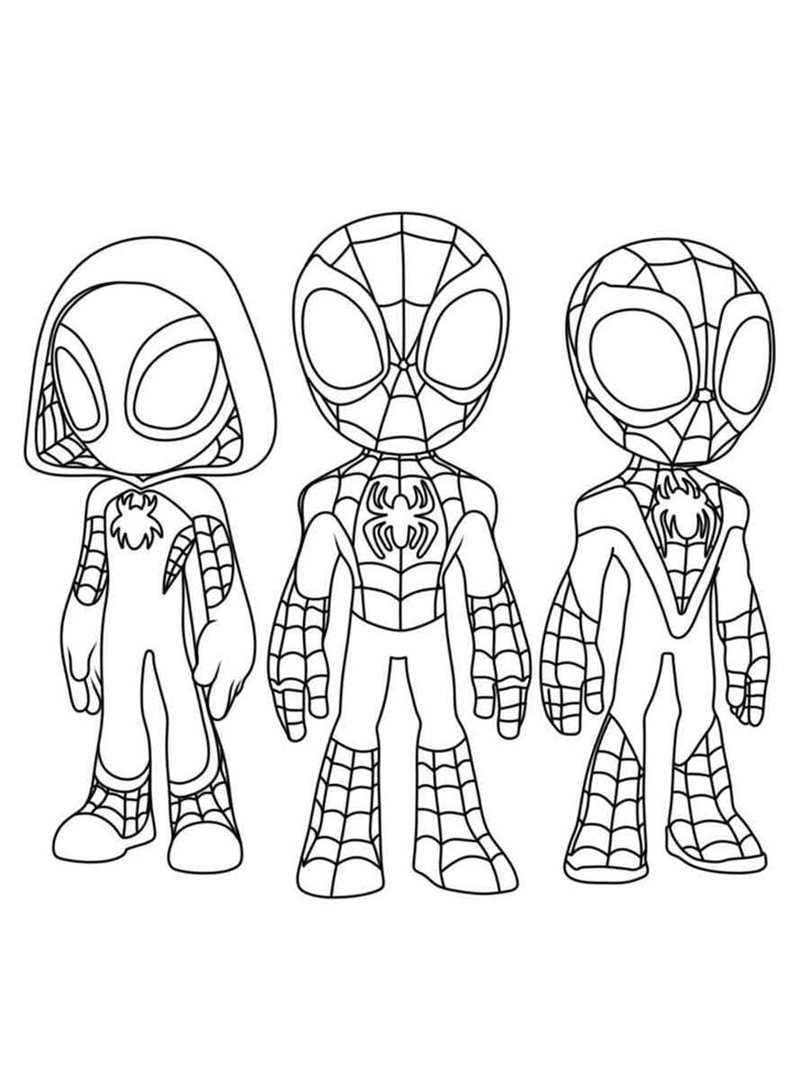 spidey and his amazing friends coloring pages