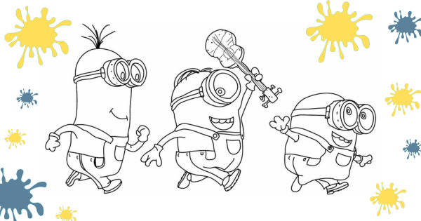 atividade de colorir minions