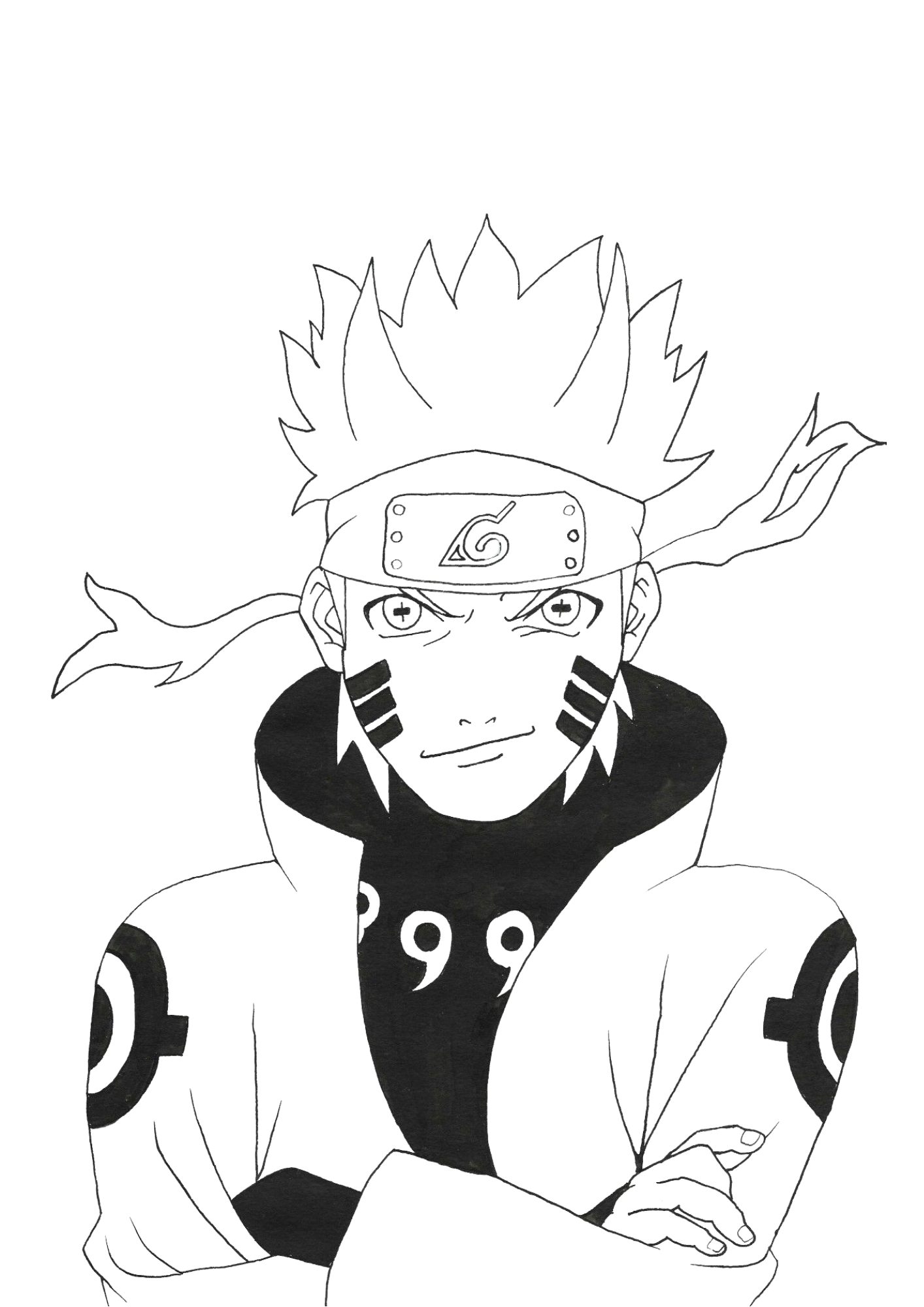 naruto uzumaki desenho para imprimir