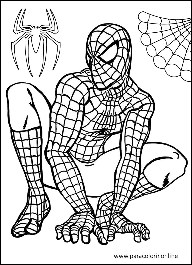 desenhos de heróis para pintar