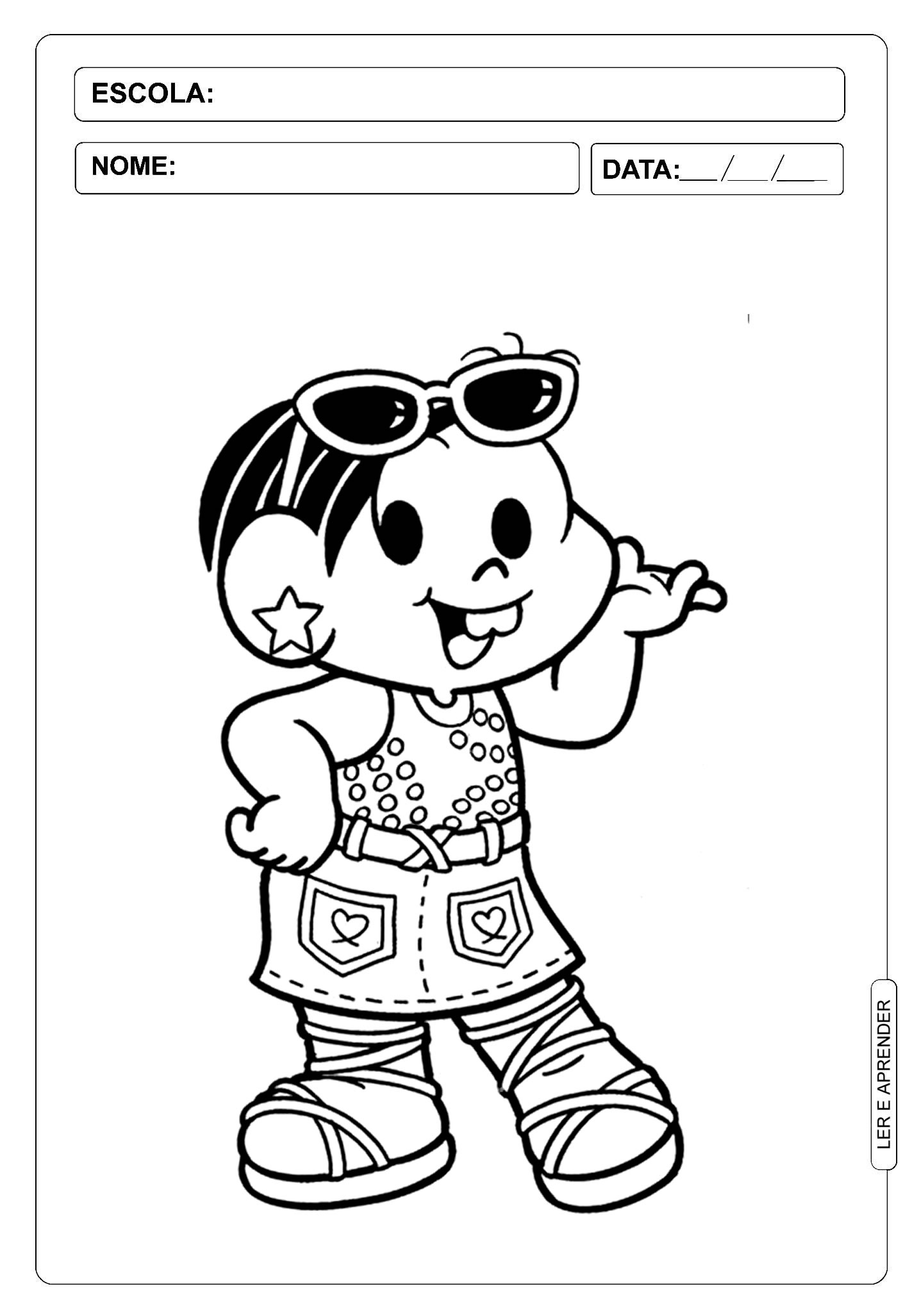 livro de colorir turma da mônica pdf