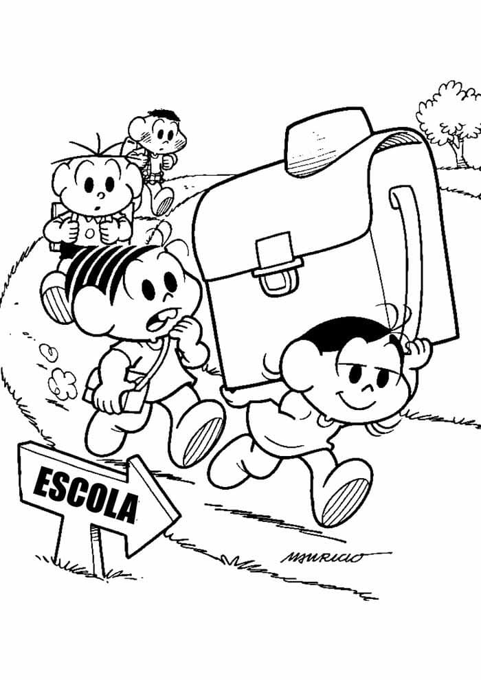 cebolinha para colorir