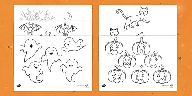 decoração halloween caseira imprimir