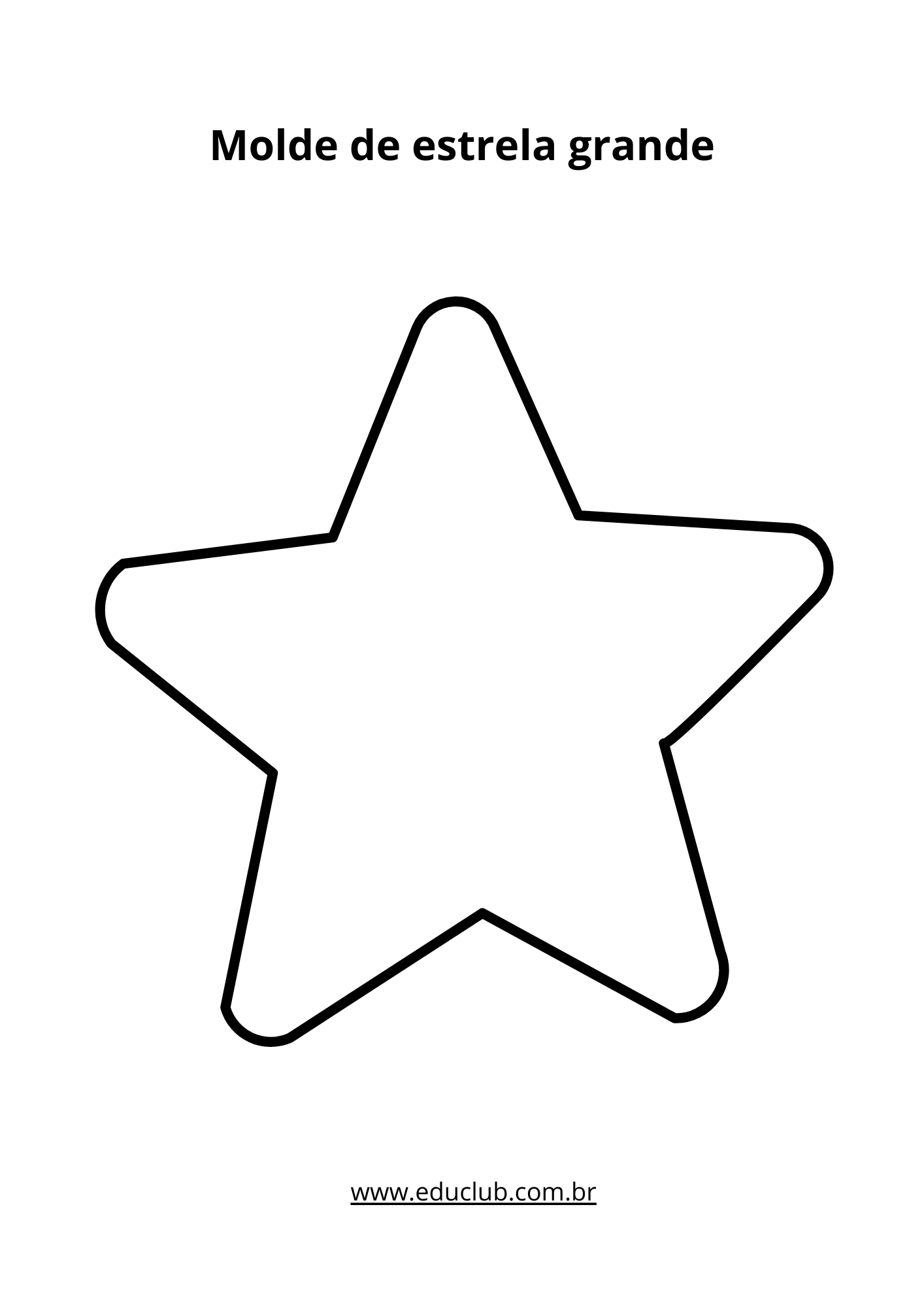 molde de estrela para artesanato