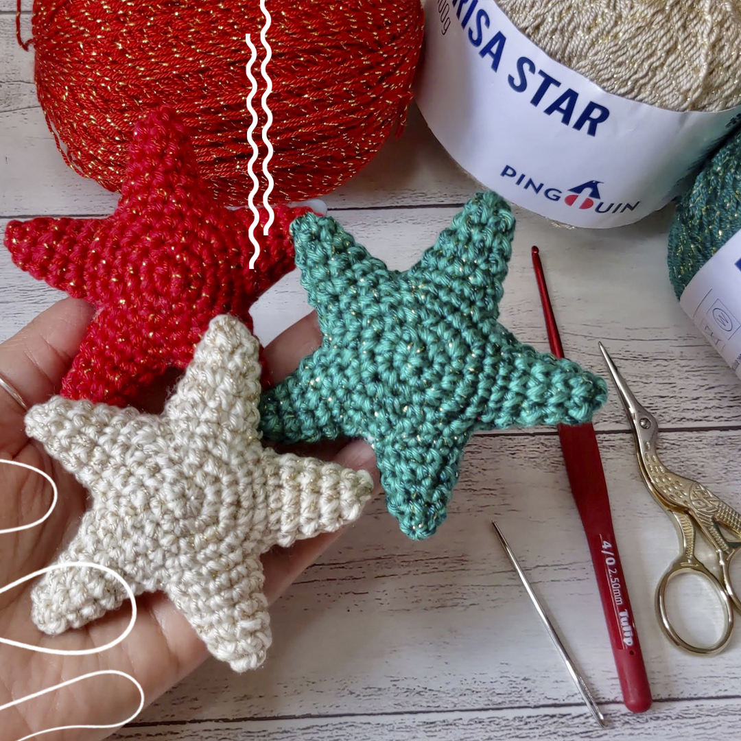 Estrela amigurumi