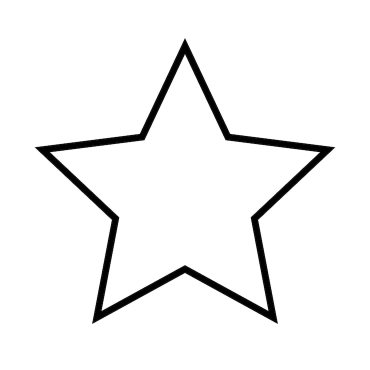 molde de estrela de 5 pontas