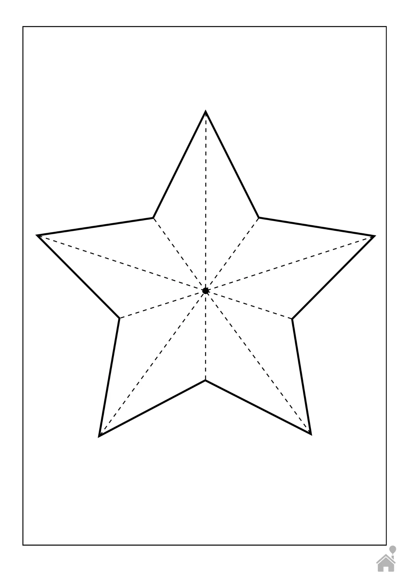 molde estrela natal