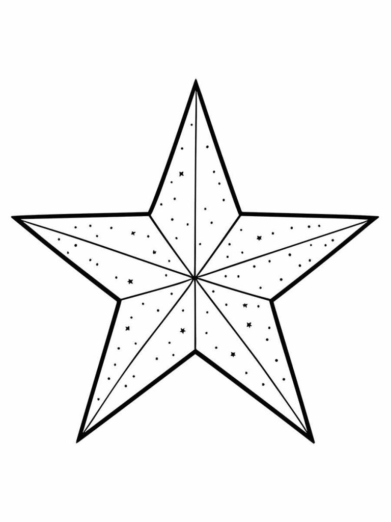 molde estrela 5 pontas para imprimir
