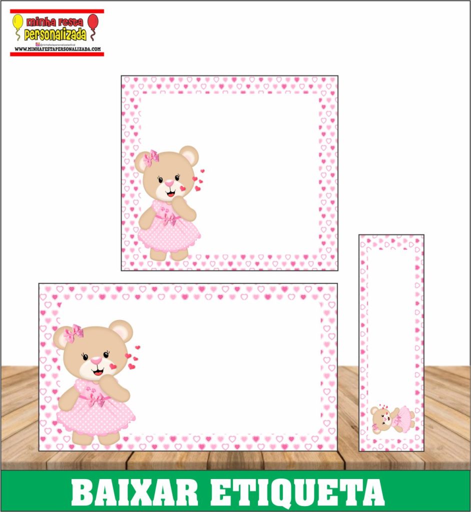 etiqueta escolar para menina personalizada