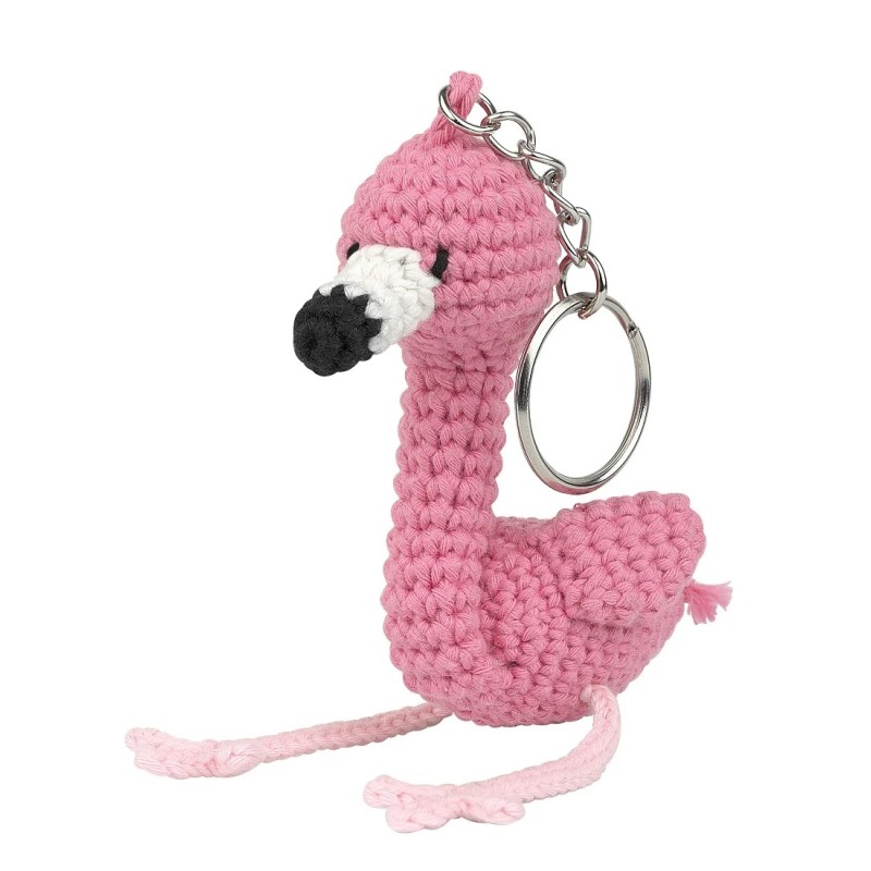 flamingo de crochê
