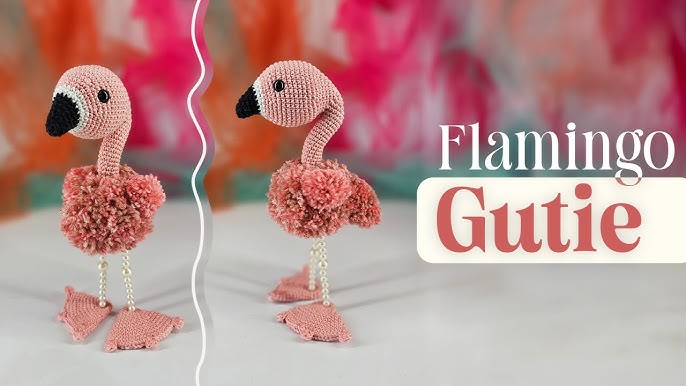 receita flamingo amigurumi