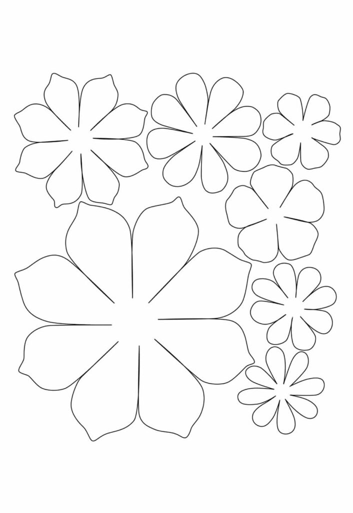 moldes de flores para feltro grátis