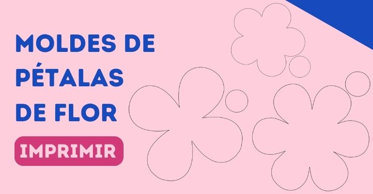 desenhos de flores para pintar e recortar