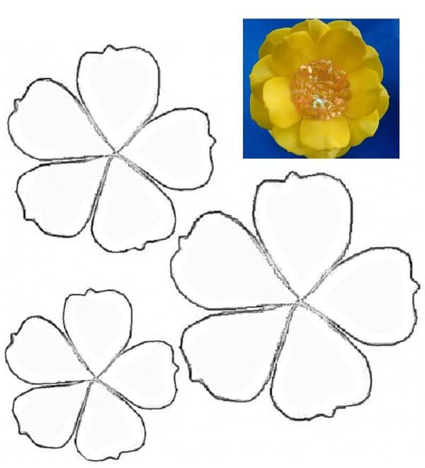 moldes de flores para lembrancinhas