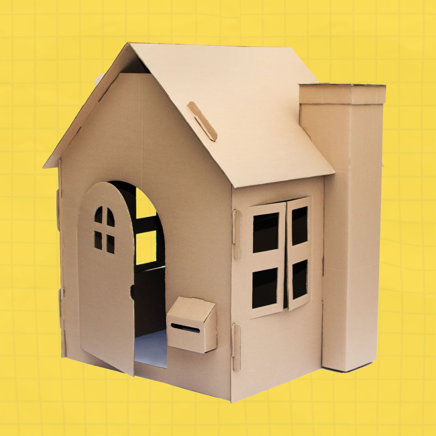 casinha de papelão para pintar