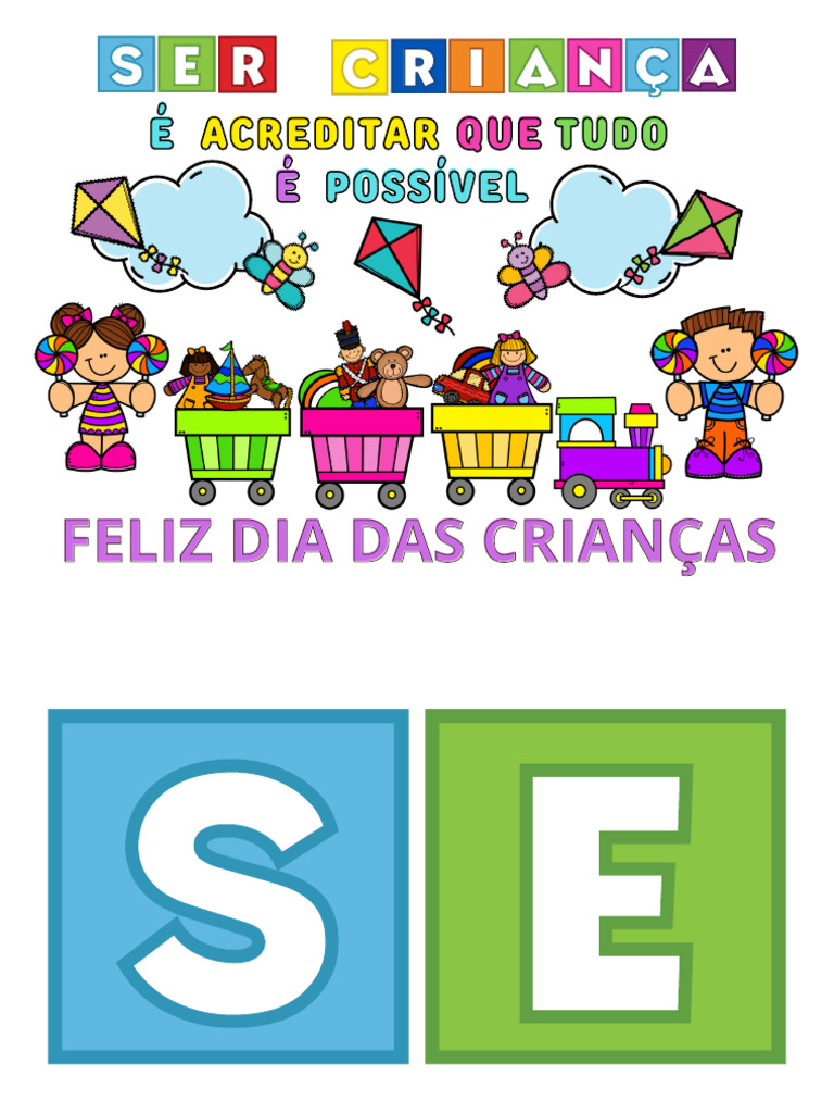 textos curtos dia das crianças para imprimir