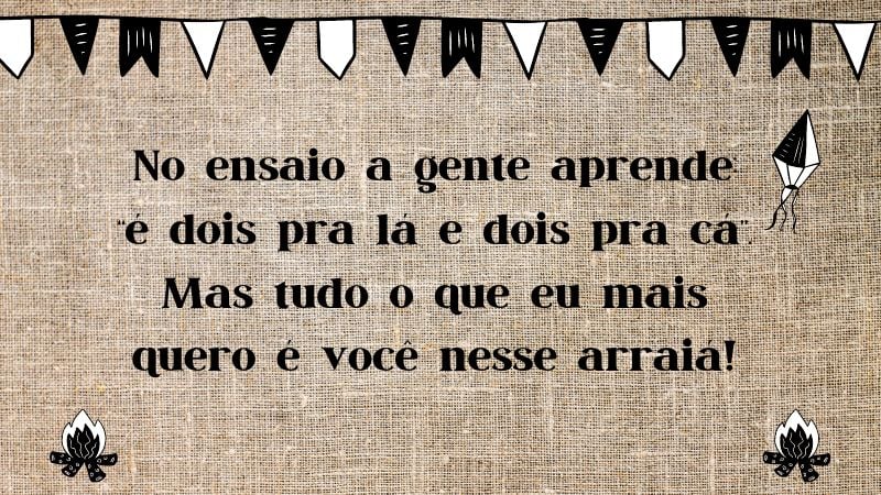 mensagens de amor para festas juninas