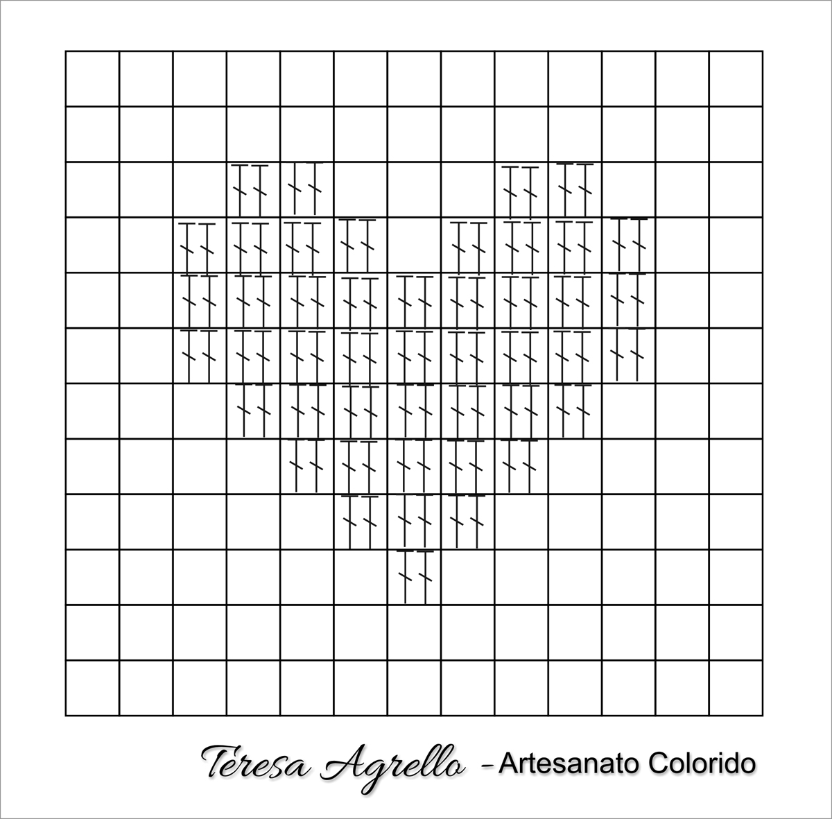 gráficos de crochê para panos de prato