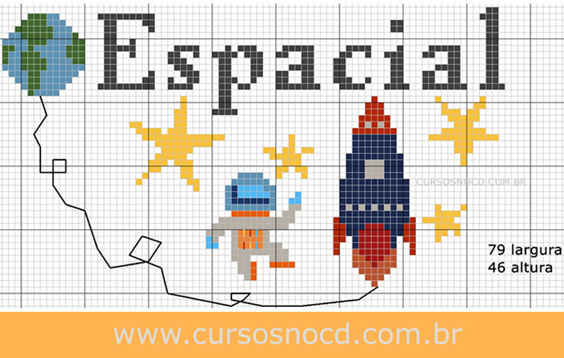 gráficos de ponto cruz para bebês meninos