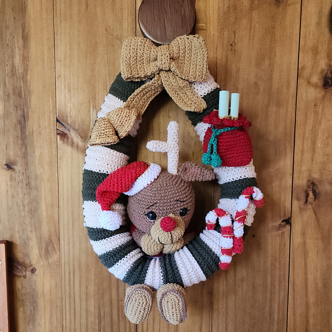 guirlanda de amigurumi natalina
