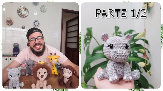 amigurumi hipopotamo receita