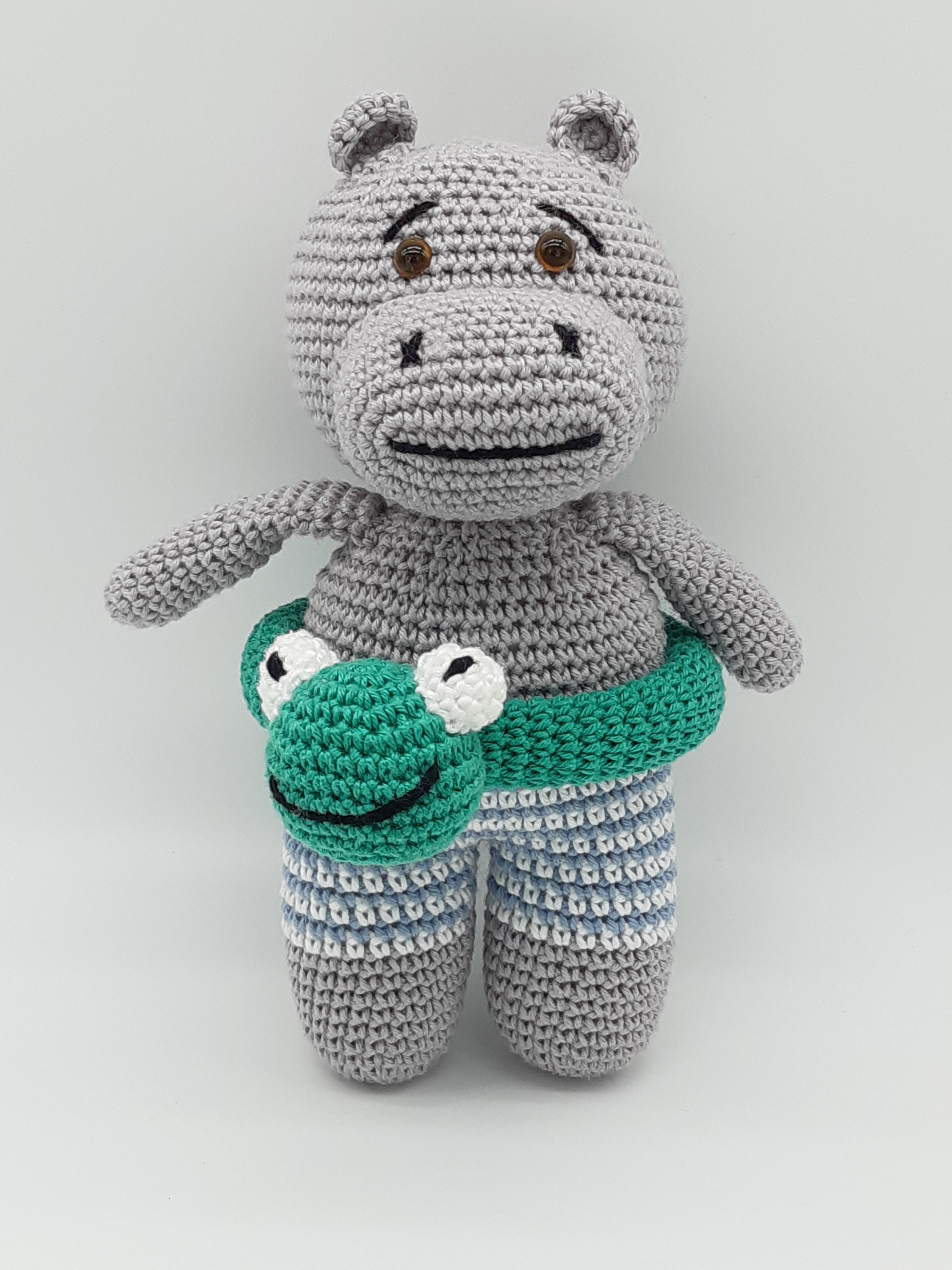 padrao hipopotamo amigurumi