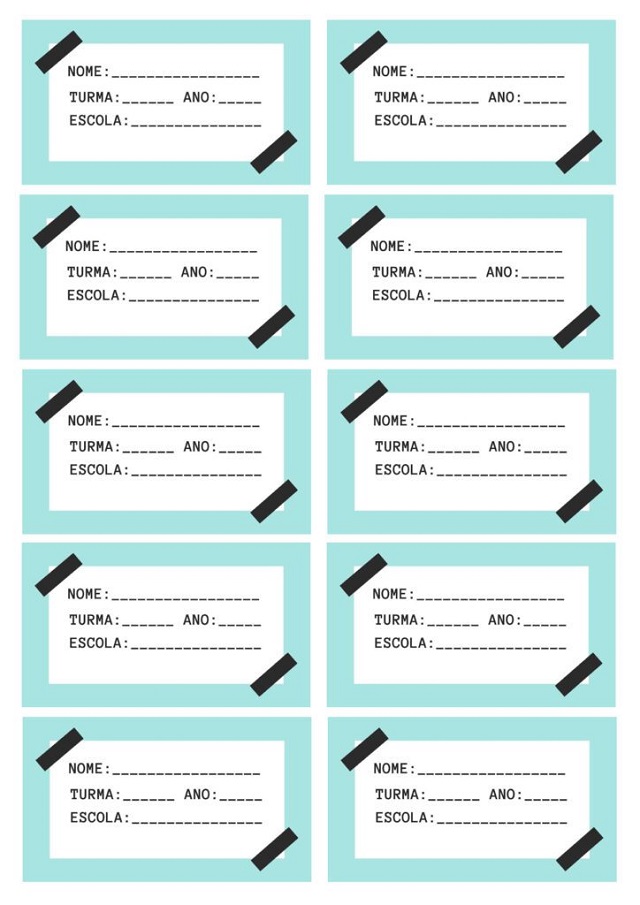 etiquetas personalizadas infantis