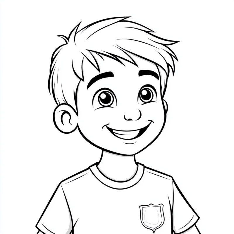 desenhos de garotos para atividades