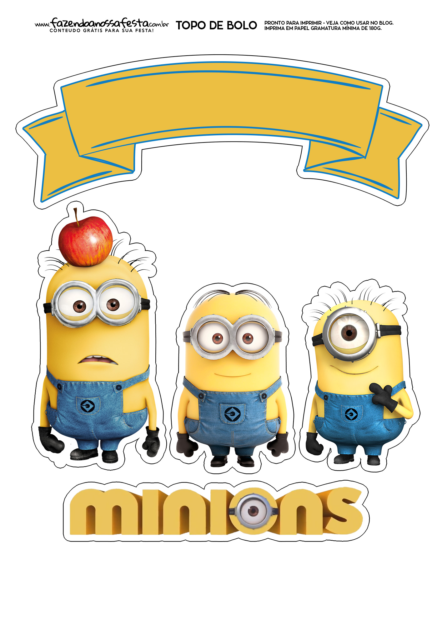 atividade minions imprimir